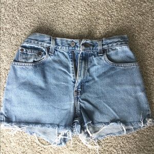 High waisted Levi Denim Shorts
